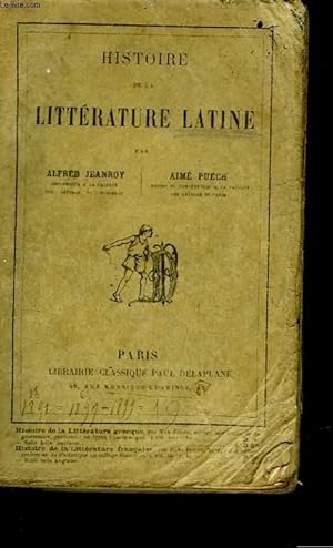 Bild des Verkufers fr HISTOIRE DE LA LITTERATURE LATINE zum Verkauf von Le-Livre