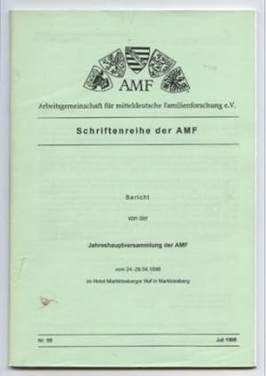 Bericht von der Jahreshauptversammlung der AMF vom 24.-26.04.1998 im Hotel Markkleeberger Hof in ...