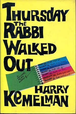 Imagen del vendedor de Thursday The Rabbi Walked Out a la venta por Dearly Departed Books