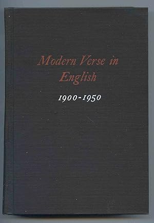 Seller image for Modern Verse in English 1900-1950 for sale by Dearly Departed Books