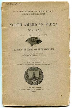 Immagine del venditore per Revision of the Jumping Mice of the Genus Zapus (North American Fauna No. 15) venduto da Book Happy Booksellers