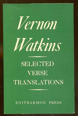 Immagine del venditore per Selected Verse Translations venduto da Dearly Departed Books