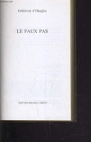 Image du vendeur pour LE FAUX PAS. mis en vente par Le-Livre
