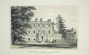 Bild des Verkufers fr Original Antique Lithograph Illustrating Norbury Park, Co Surrey, The Seat of T. Grissell Esq, From Visitation of Seats By J. B. Burke, Published in 1852 - 1855. zum Verkauf von Rostron & Edwards