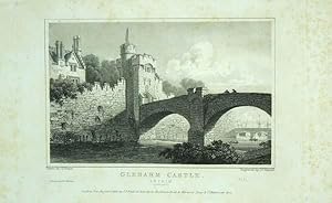 Original Antique Engraving Illustrating Glenarn Castle, Antrim, Ireland, The Seat of Edmund M'Don...