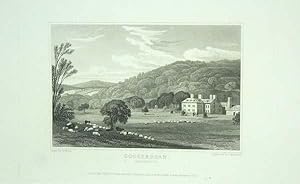 Original Antique Engraving Illustrating Goggerddan in Cardiganshire, The Seat of Pryse Pryse, Esq...