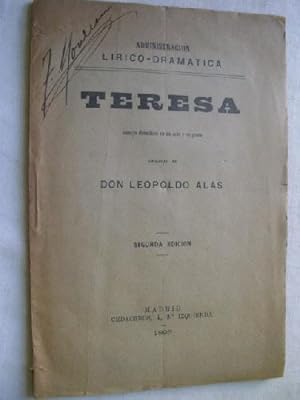 Bild des Verkufers fr TERESA zum Verkauf von Librera Maestro Gozalbo