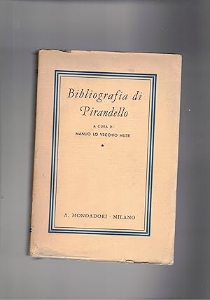 Immagine del venditore per Bibliografia di Pirandello. venduto da Libreria Gull
