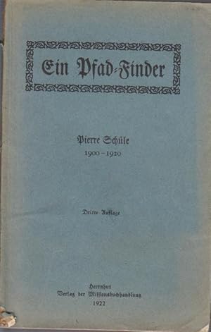 Bild des Verkufers fr Ein Pfadfinder. 1900-1920. zum Verkauf von Bcher bei den 7 Bergen