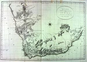 "Kaart van het zuidelyk gedeelte van Afrika tot verstand van de twee Reizen van Le Vaillant".