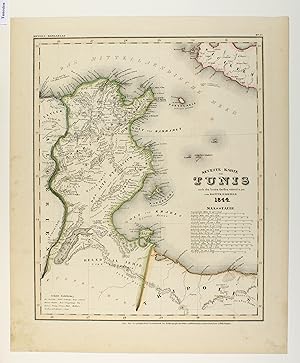 Neueste Karte von Tunis 1844.
