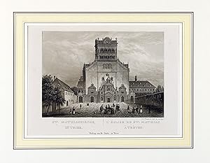Seller image for St: Mathiaskirche, in Trier. L' glise de St: Mathias,  Trves. for sale by Antiquariat Peter Fritzen