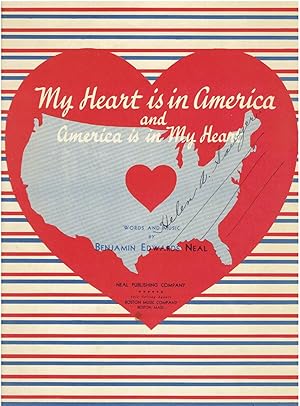 My Heart is in America and America is in My Heart (Vintage Sheet Music)