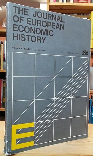 Immagine del venditore per The Journal of European Economic History: Volume 9, Number 1, Spring 1980 venduto da Stephen Peterson, Bookseller