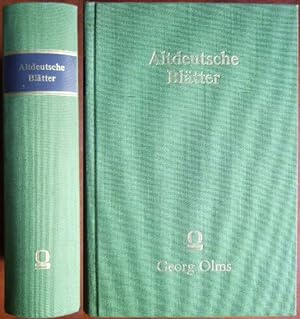 Bild des Verkufers fr Altdeutsche Bltter I/II. Nachdruck der Ausgaben Leipzig 1836 - 1840. zum Verkauf von Antiquariat Blschke