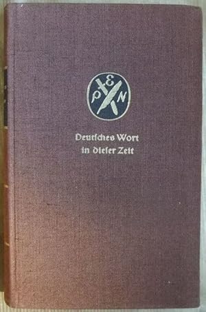 Bild des Verkufers fr Deutsches Wort in dieser Zeit. Ein Almanach des Deutschen PEN-Zentrums Ost und West (Sitz Mnchen). zum Verkauf von Antiquariat Blschke