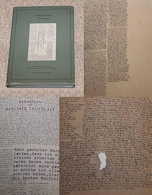 Seller image for ROBERT WALSER: MICROSCRIPTS - Rare Pristine Copy of The First American Edition/First Printing for sale by ModernRare