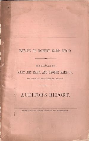 Estate of Robert Earp, DEC'D