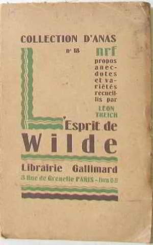 Seller image for L'esprit de wilde for sale by crealivres