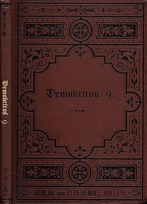 Imagen del vendedor de Demokritos oder Hinterlassene Papiere eines lachenden Philosophen. Band IX. a la venta por Antiquariat Immanuel, Einzelhandel