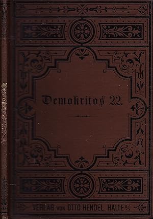 Imagen del vendedor de Demokritos oder Hinterlassene Papiere eines lachenden Philosophen. Band XXII. a la venta por Antiquariat Immanuel, Einzelhandel