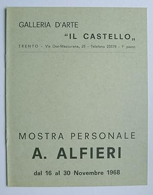 Bild des Verkufers fr Mostra Personale A.Alfieri. Galleria d'Arte "Il Castello", Trento dal 16 al 30 Novembre 1968. zum Verkauf von Roe and Moore