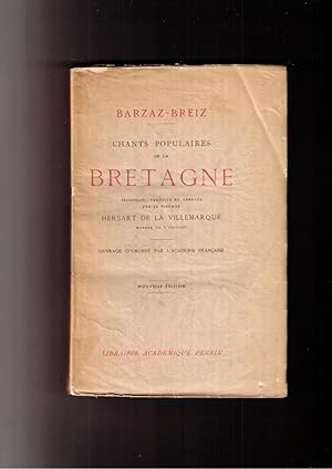 Immagine del venditore per Chants Populaires de la Bretagne venduto da Brillig's Books