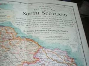 Bacons New Survey Map of South Scotland