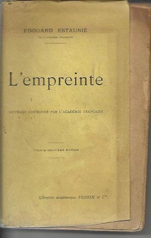 Bild des Verkufers fr l empreinte zum Verkauf von JLG_livres anciens et modernes