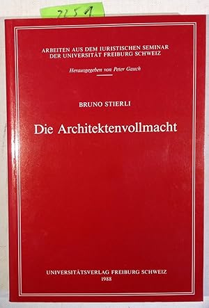 Immagine del venditore per Die Architektenvollmacht venduto da Antiquariat Trger