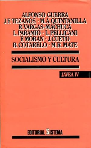 SOCIALISMO Y CULTURA. JAVEA IV.