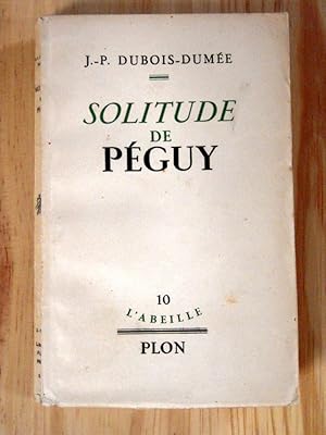 Imagen del vendedor de Solitude de Pguy a la venta por Librairie des Possibles