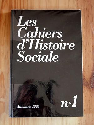 Seller image for Les cahiers d'Histoire Sociale Numro 1 for sale by Librairie des Possibles