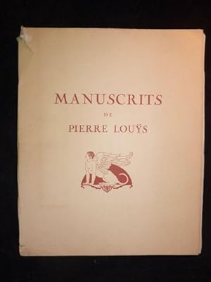 Catalogue de manuscrits de Pierre Louÿs et de divers auteurs contemporains : Claude Farrère - And...