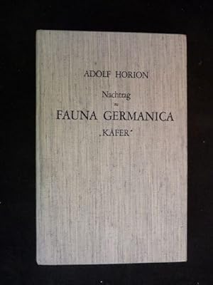 Nachtrag zu Fauna Germanica. Die Käfer des Deutschen Reiches von Edmund Ritter