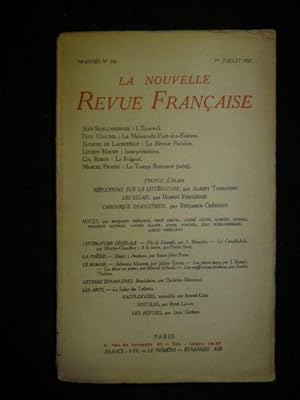 La Nouvelle revue française. 14e année - n°166, 1er juillet 1927