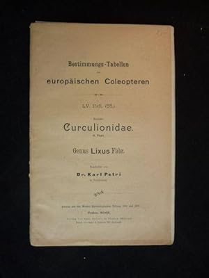 Bestimmungs-Tabellen der europäischen Coleopteren. LV Heft (55). Enthält : Curculionidae. 11 Thei...