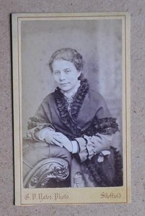 Seller image for Carte De Visite Photograph: Portrait of a Young Woman. for sale by N. G. Lawrie Books