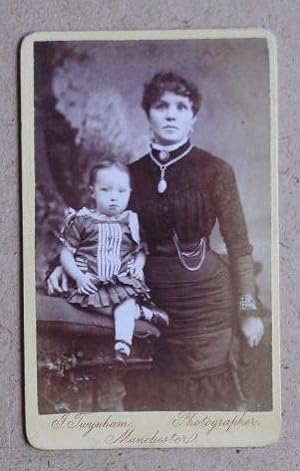 Seller image for Carte De Visite Photograph: Portrait of a Mother & Child. for sale by N. G. Lawrie Books