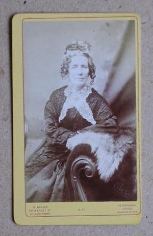 Seller image for Carte De Visite Photograph: Portrait of an Old Woman. for sale by N. G. Lawrie Books