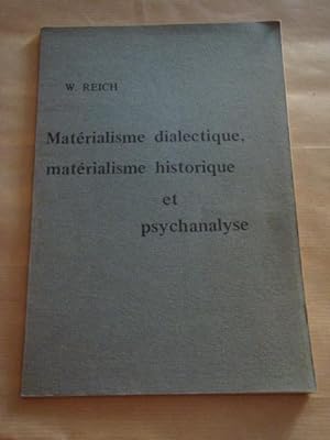 Bild des Verkufers fr Matrialisme dialectique, matrialisme historique et psychanalyse zum Verkauf von Llibres Capra