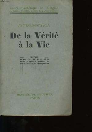 Seller image for INTRODUCTION DE LA VERITE A LA VIE. for sale by Le-Livre