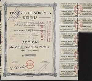 Seller image for ACTION - TISSAGES DE SOIERIES REUNIS - 2500 FRANCS AU PORTEUR NUMEROTES for sale by Le-Livre