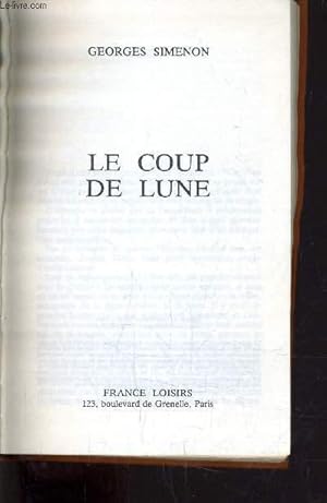 Image du vendeur pour LE COUP DE LUNE. mis en vente par Le-Livre