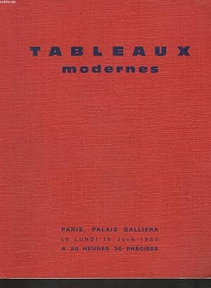 Seller image for TABLEAUX MODERNES. AQUARELLES. DESSINS. GOUACHES. PASTELS. IMPORTANTS TABLEAUX PAR BOUDIN, COROT, REDON, RENOIR, SISLEY. SCULPTURES. VENTE LE 16 JUIN 1969. for sale by Le-Livre