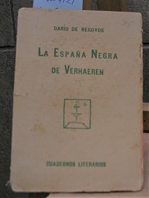 Image du vendeur pour LA ESPAA NEGRA DE VERHAEREN con un grabado de Regoyos mis en vente par LLIBRES del SENDERI