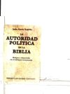 Imagen del vendedor de La autoridad poltica en la Biblia. Origen y desarrollo en el Antiguo Testamento a la venta por AG Library