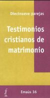 Imagen del vendedor de TESTIMONIOS CRISTIANOS DE MATRIMONIO a la venta por AG Library