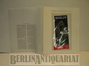 Bild des Verkufers fr Faltblatt/Prospekt (8 Seiten) mit Beilage ,,Berlin bei Nacht", 1953. zum Verkauf von BerlinAntiquariat, Karl-Heinz Than