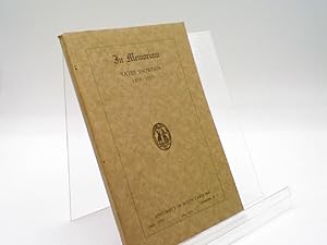 Seller image for In Memoriam : Yates Snowden 1858-1933 for sale by Sawgrass Books & Music